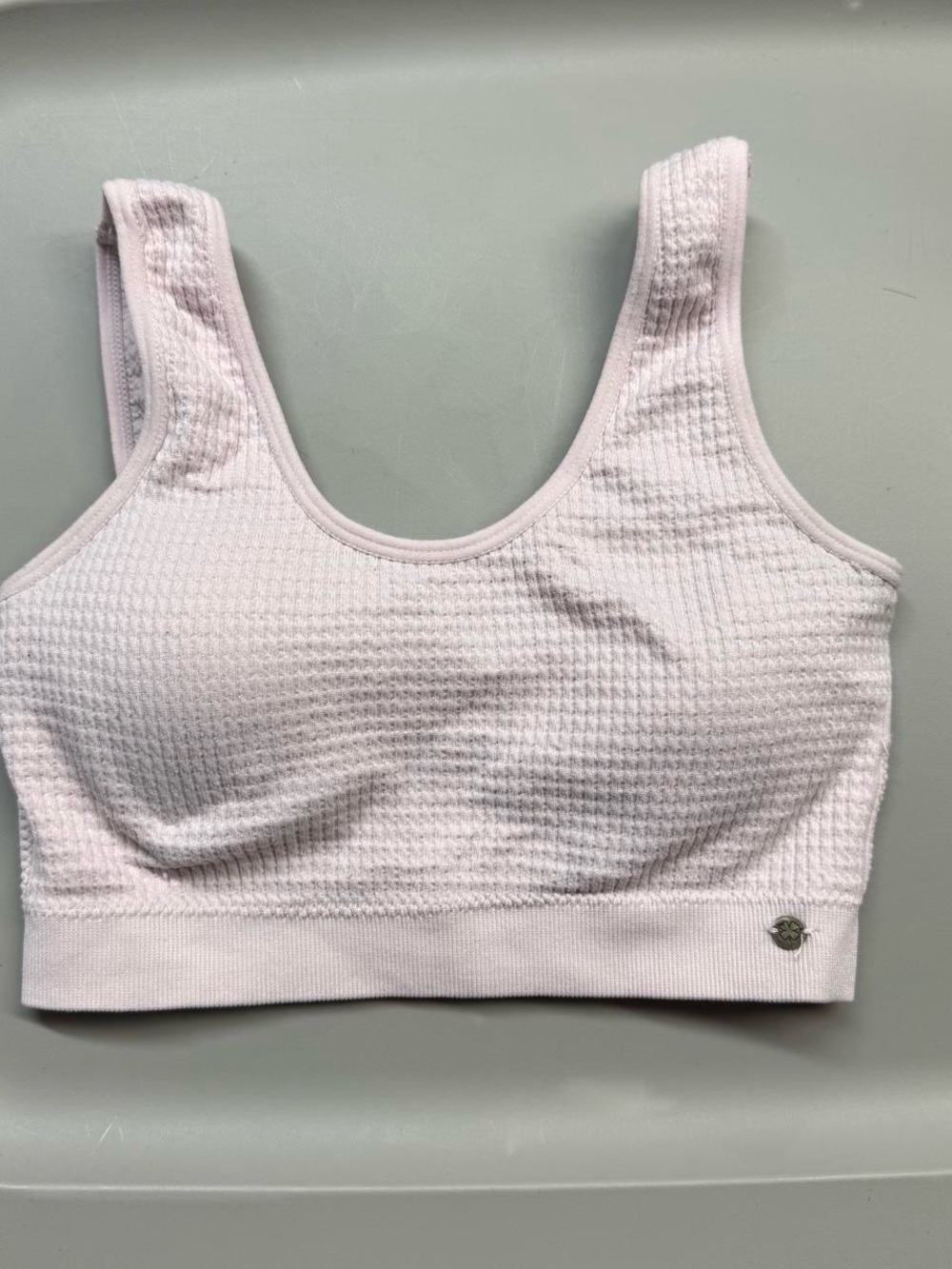 Lucky Brand Light Pink Waffle Bralette